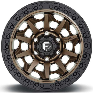 Fuel Offroad Covert Wheels D716 Bronze with Black Lip - Brixton 4x4 - Buy Online Now!